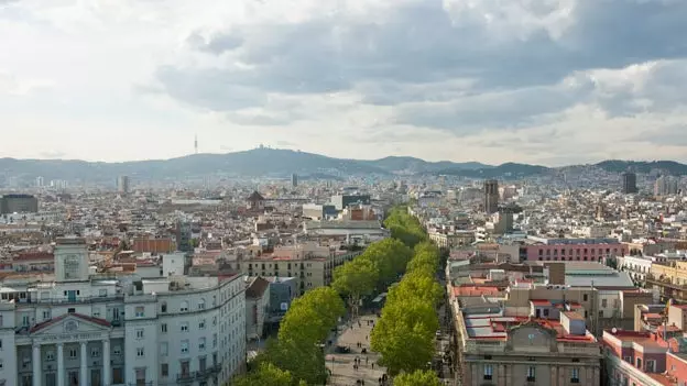 100 rud ar La Rambla in Barcelona