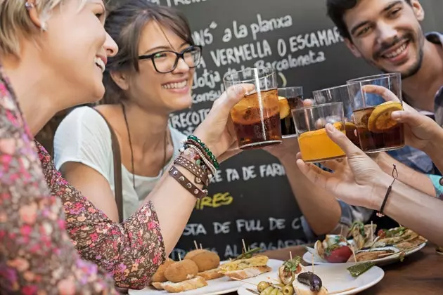 Tradicionalni zemljevid gastronomije Barcelone