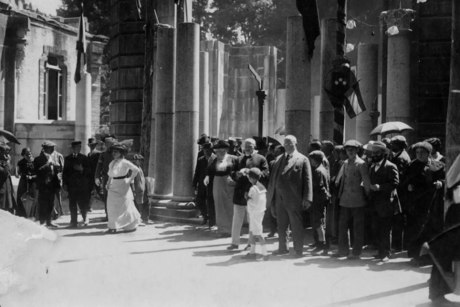 Bezoek van de Infanta Isabel aan het Gran Hotel in 1915