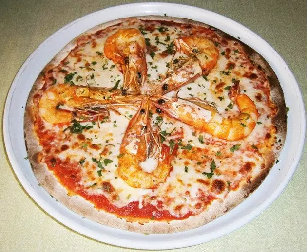 Pizza d'Il Piccolo amb llagostins