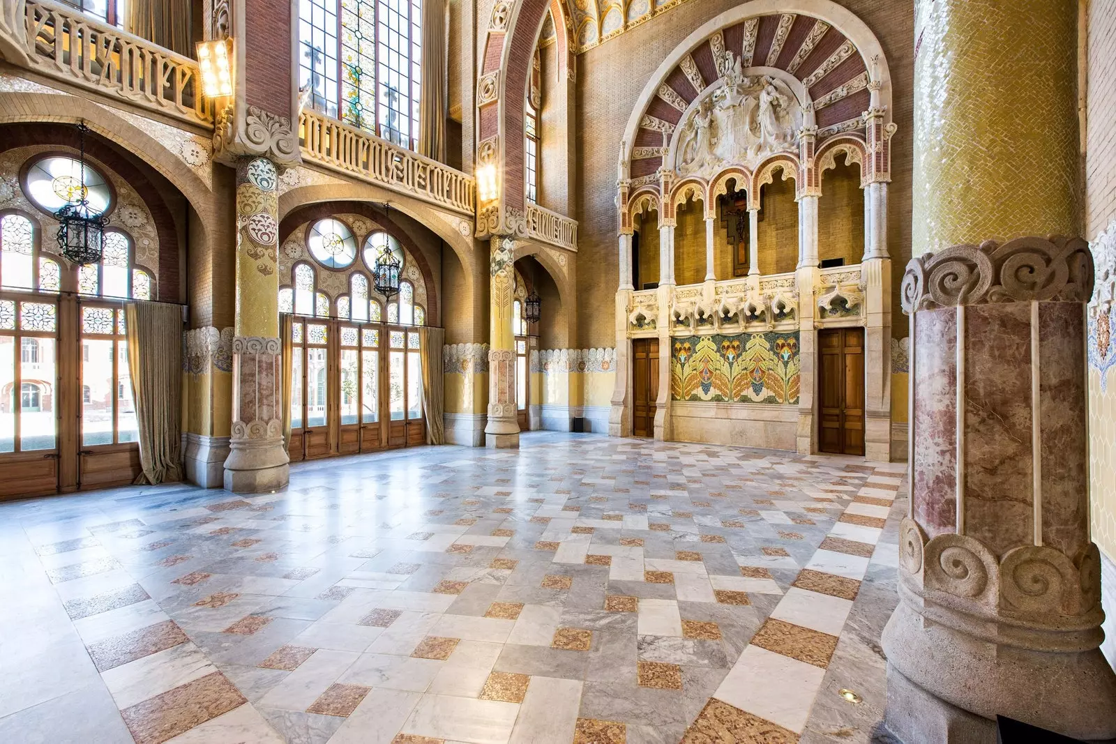 Bilik Domènech I Montaner, auditorium lama hospital Sant Pau.