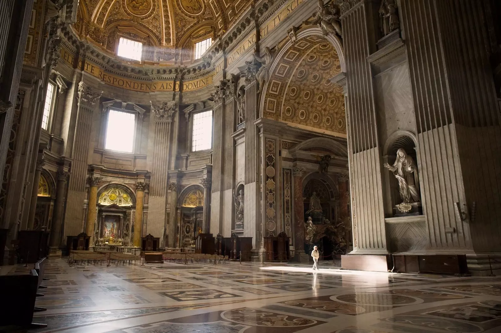 Interior of Saint Peter's Basilica in the Vatican