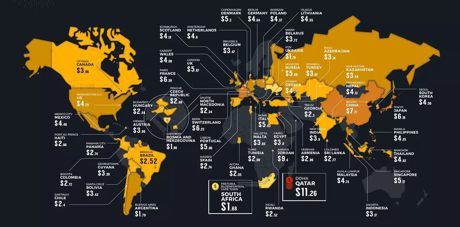 mappa della birra