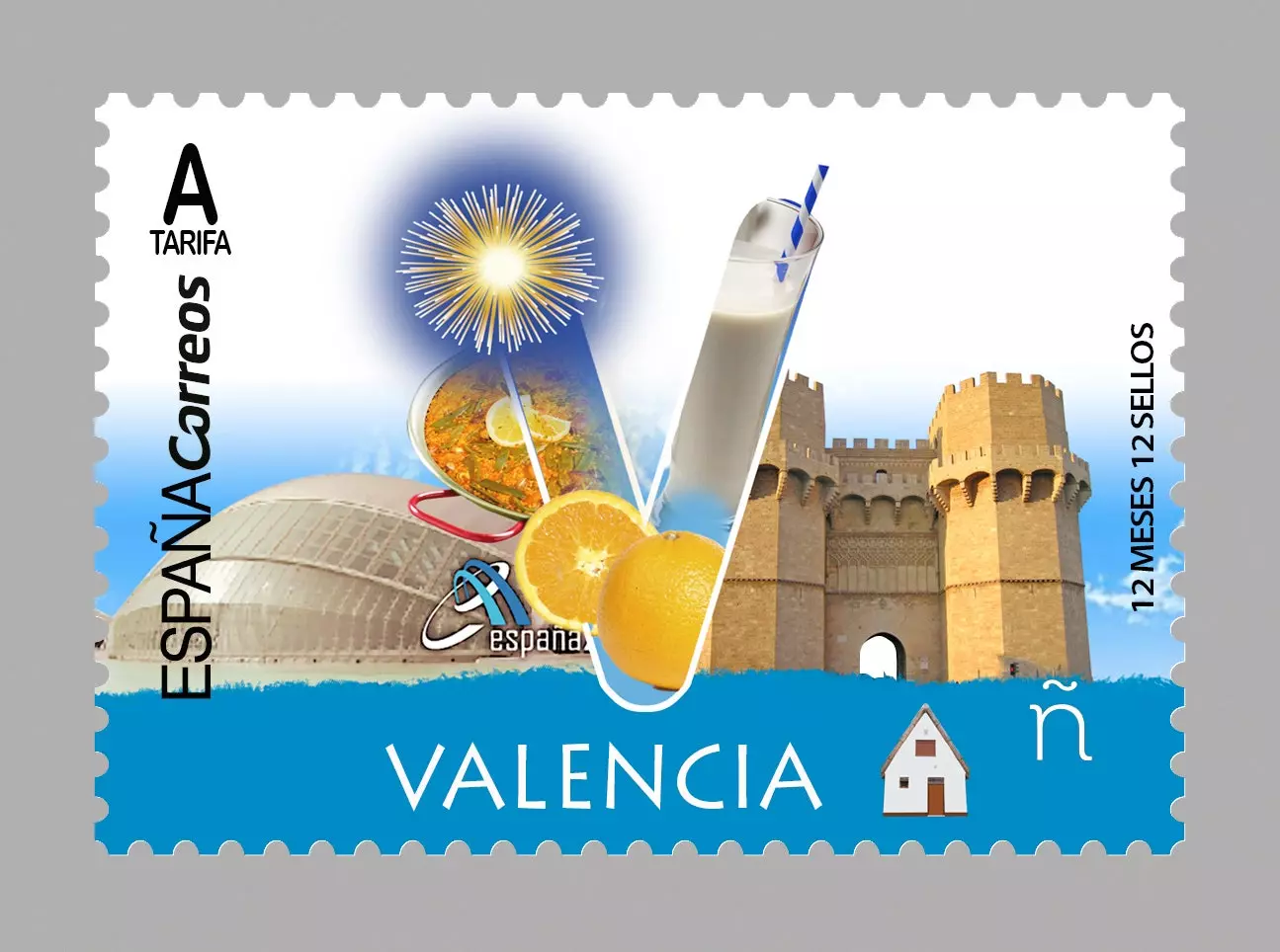 Valencia 12 måneders stempel