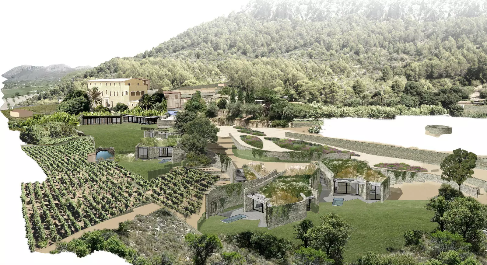 A sanctuary of 40 hectares in Mallorca.