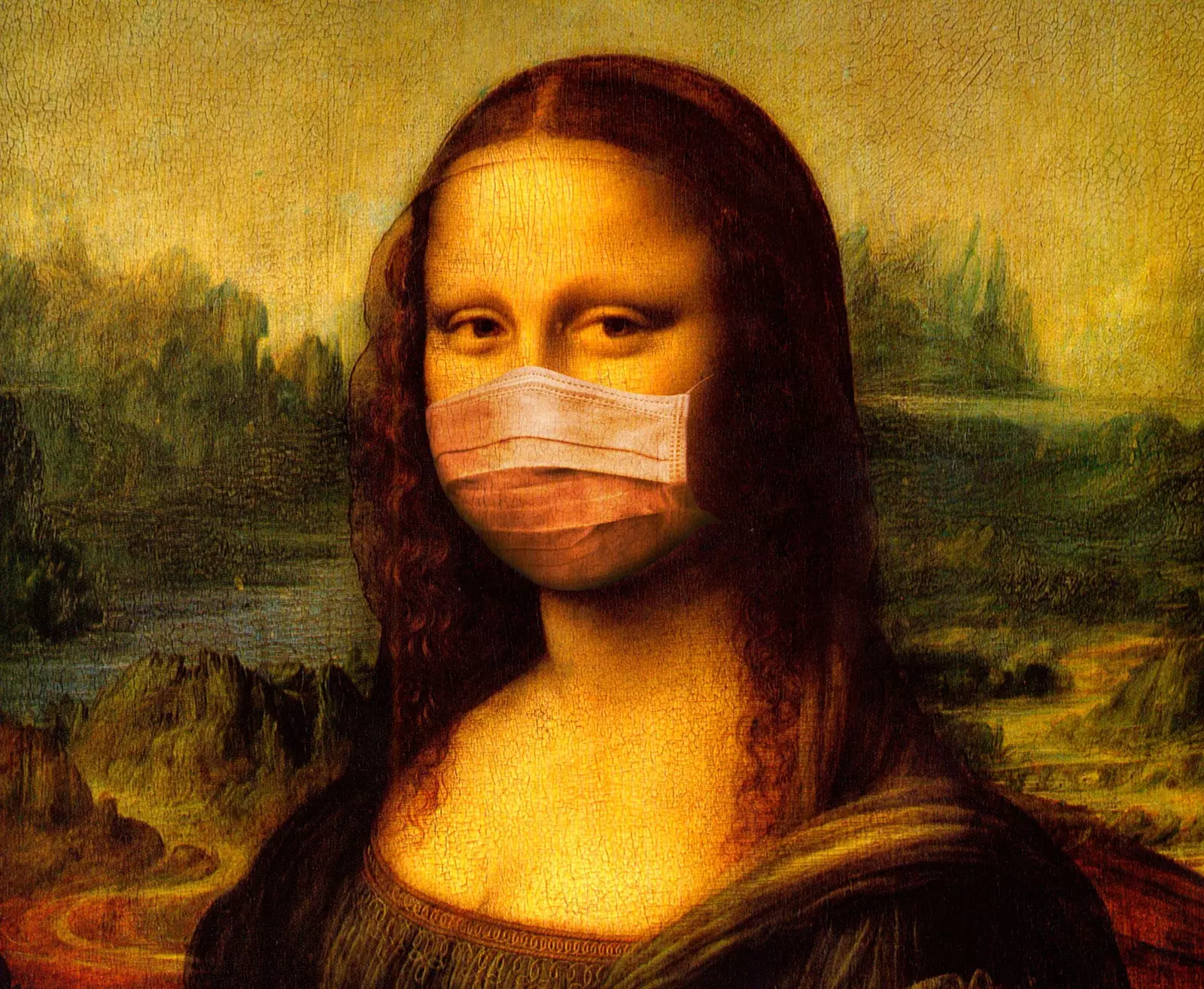 D'Mona Lisa huet mat enger Mask geschützt