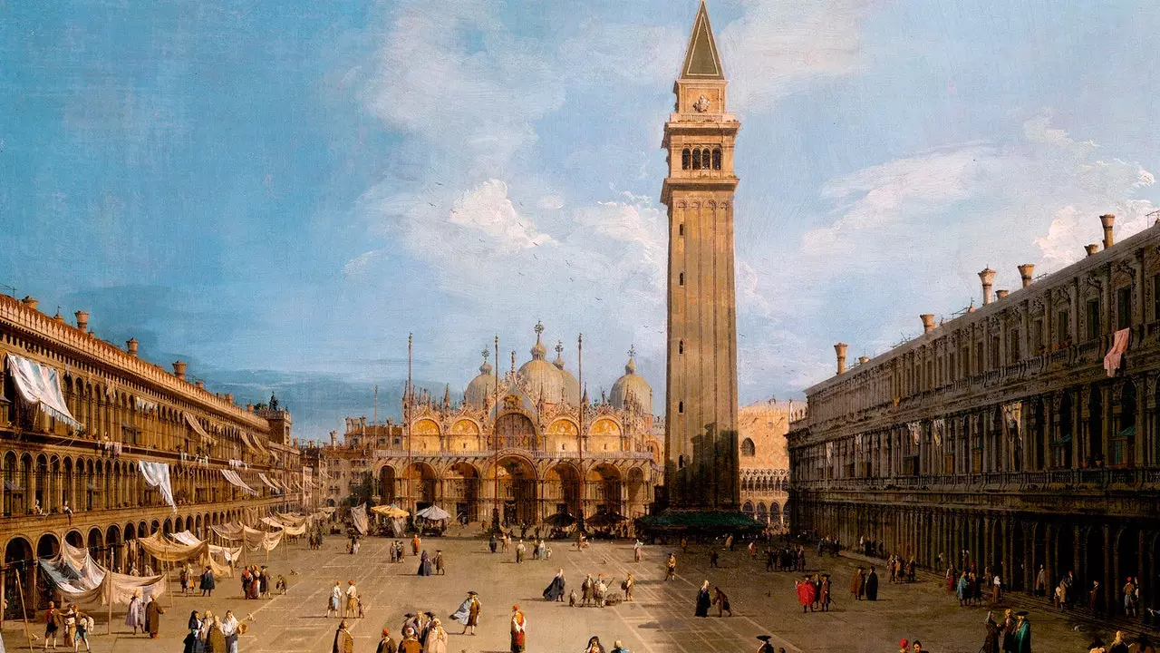 Ceļojums uz gleznu: "Svētā Marka laukums", Canaletto