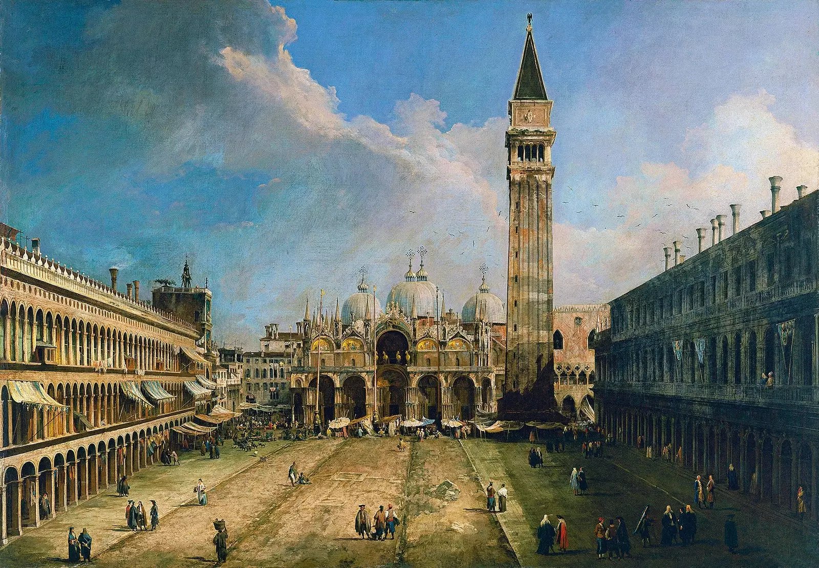 Perjalanan ke lukisan 'Saint Mark's Square' oleh Canaletto