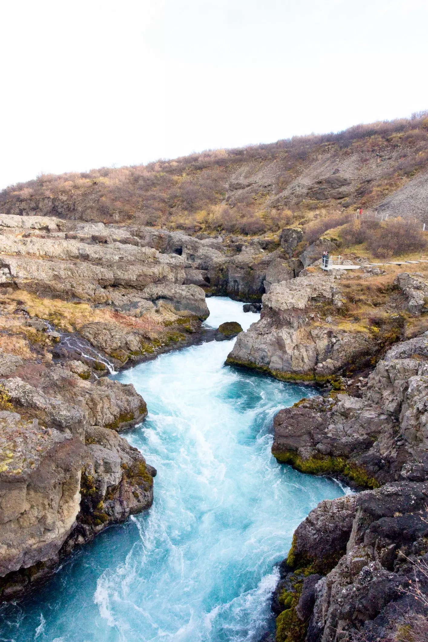 Barnafoss-Wasserfall.