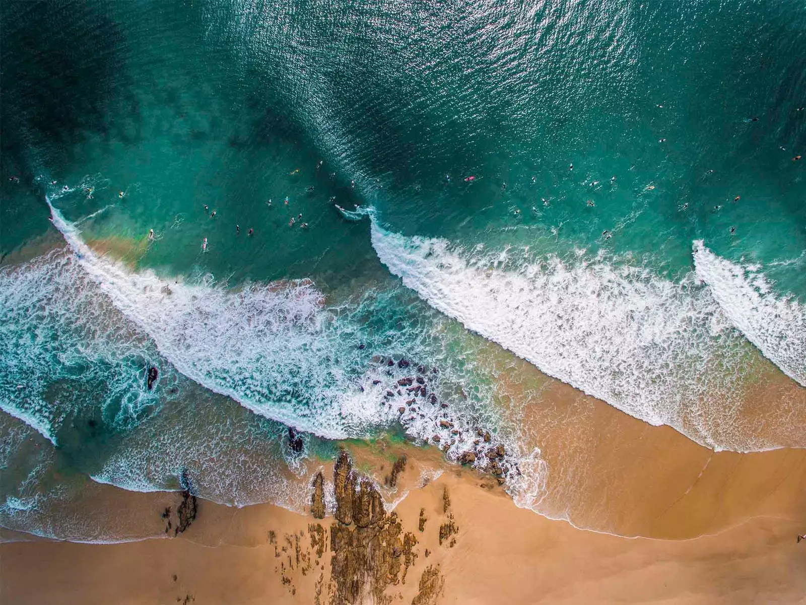 fotografija plaže iz zraka