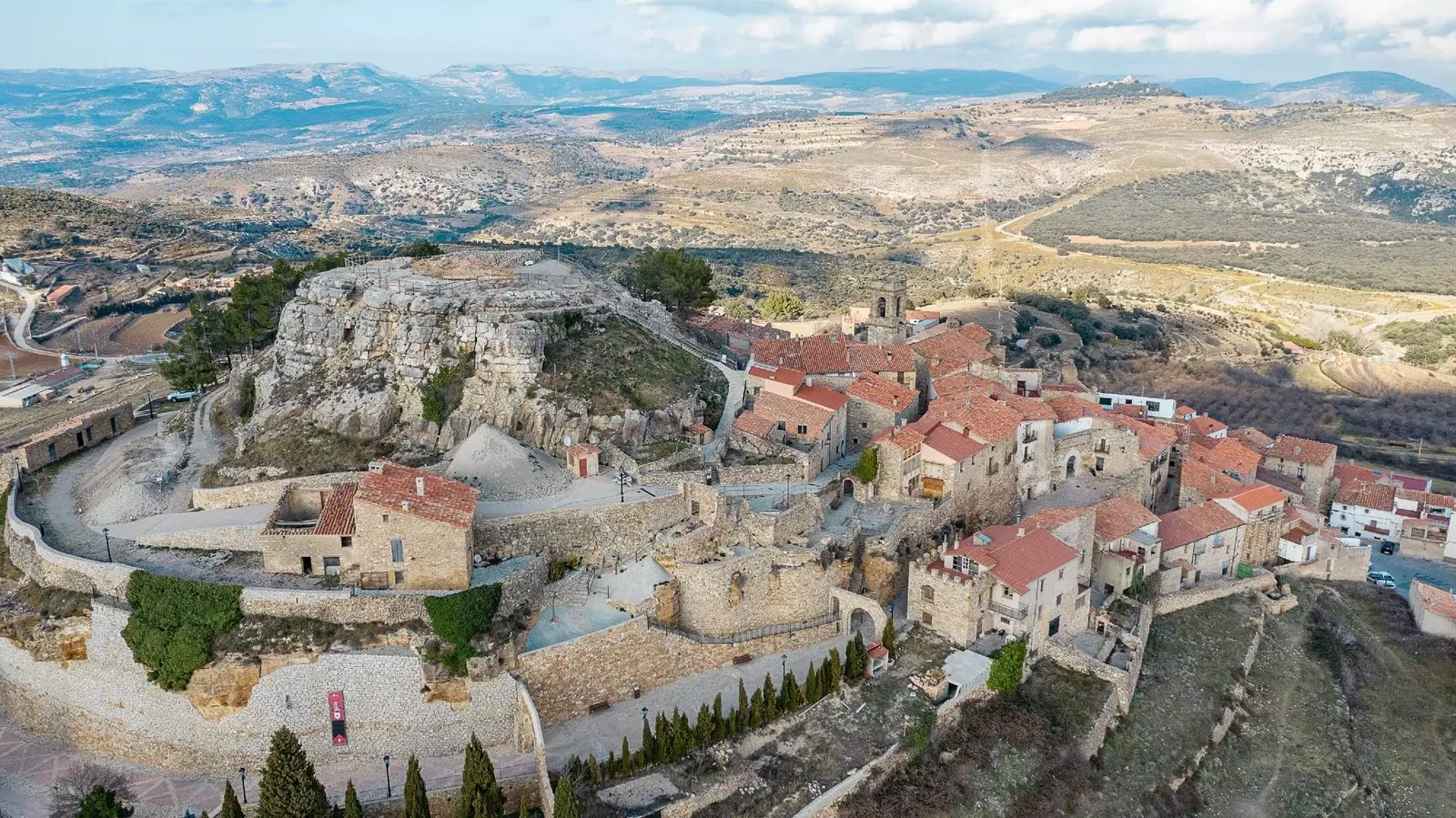 The castle is in ruins