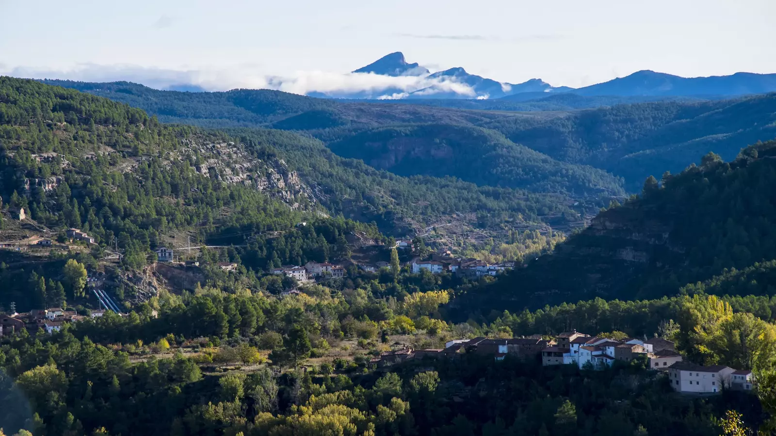 Vistas do vale de Olba Teruel.