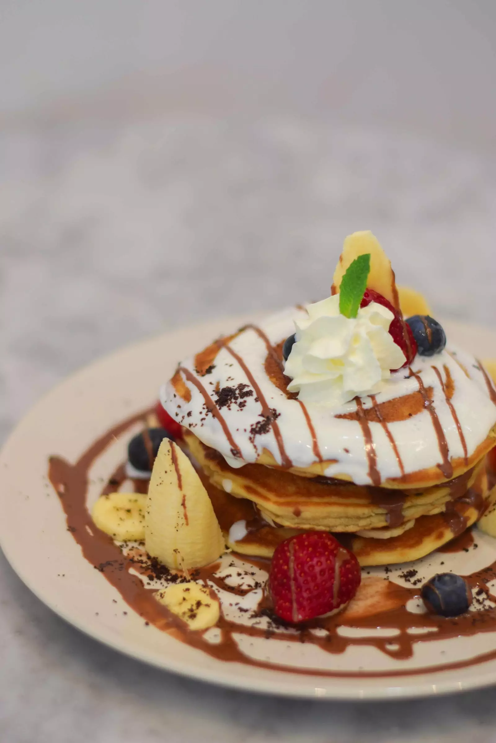 Hos Bing Bing Café kan du bestille pandekager til en god brunch