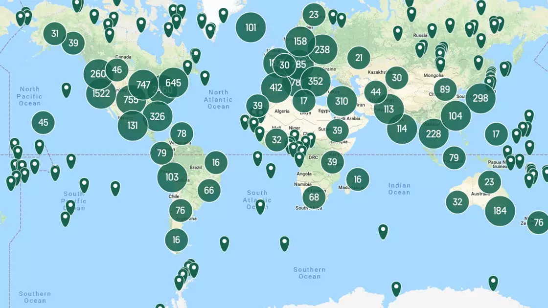 The interactive map of the most extraordinary and unknown places in the world