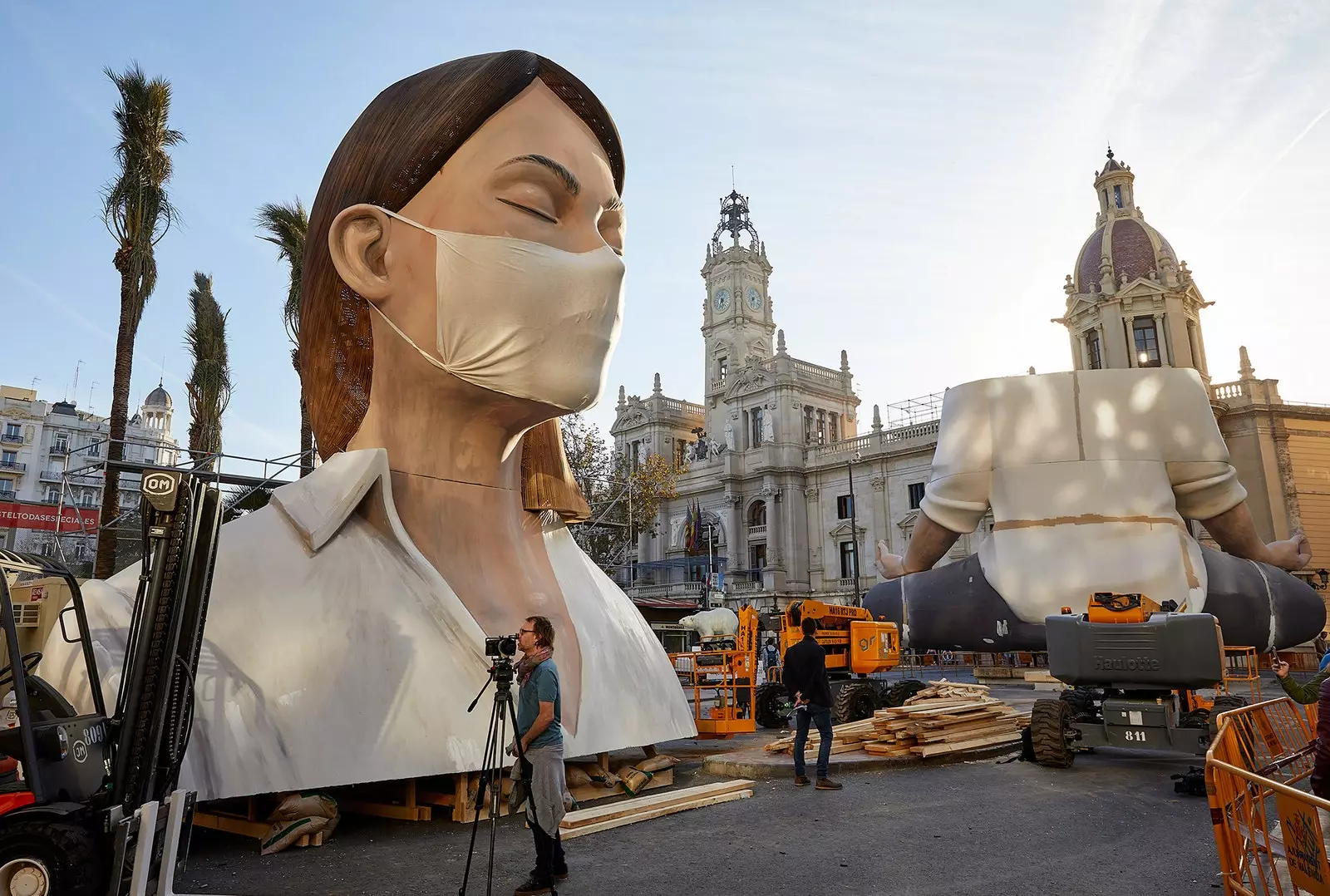 Demontaža Fallas 2020 Valencia