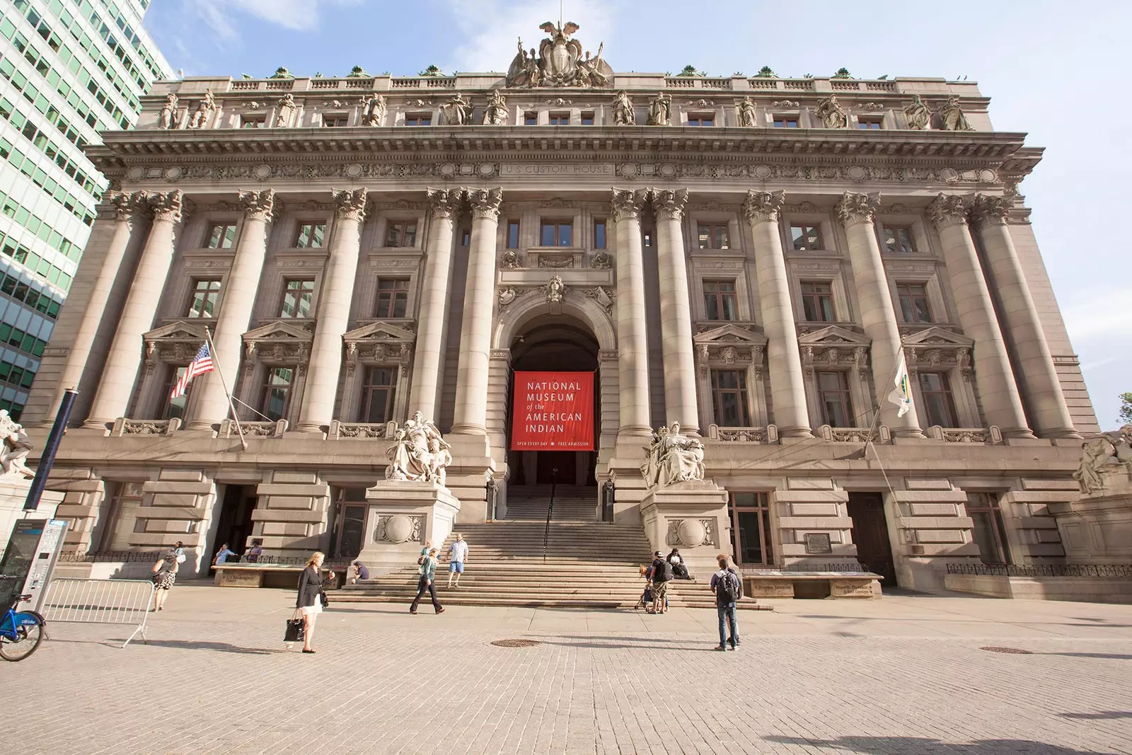 Trappen van het Museum van Amerikaanse Indianen in New York