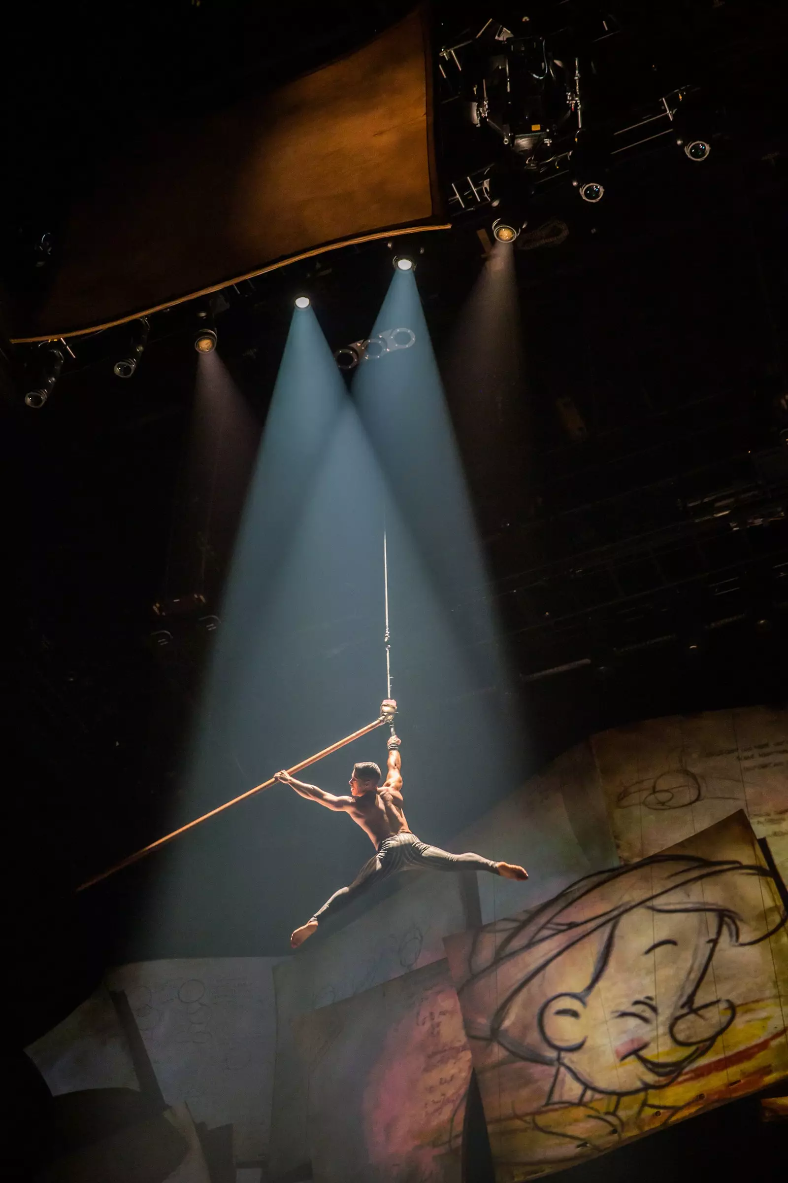 Cirque du Soleil 'Drawn to Life' ווייַזן פֿאַר דיסניי ספּרינגס.