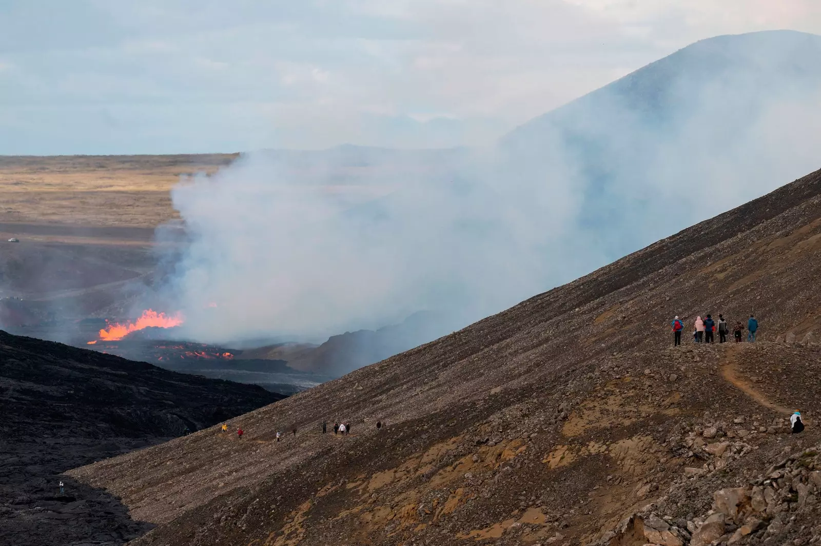 Wulkan Fagradalsfjall Islandia