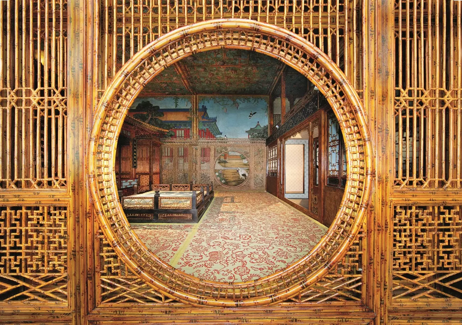 Interno di Juanqinzhai dopo il restauro nel 2008