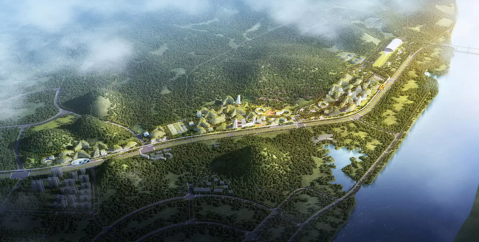 Mengintegrasikan alam semula jadi dalam konteks bandar adalah objektif Forest City