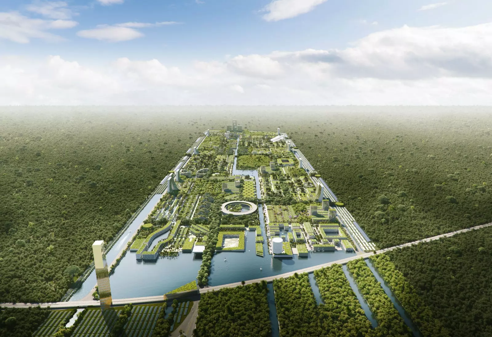 Smart Forest City huko Mexico na Stefano Boeri Architetti.