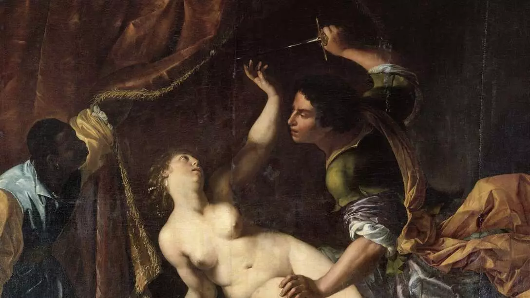 'די אַבדאַקשאַן פון לוקרעזיאַ' דורך Artemisia Gentileschi