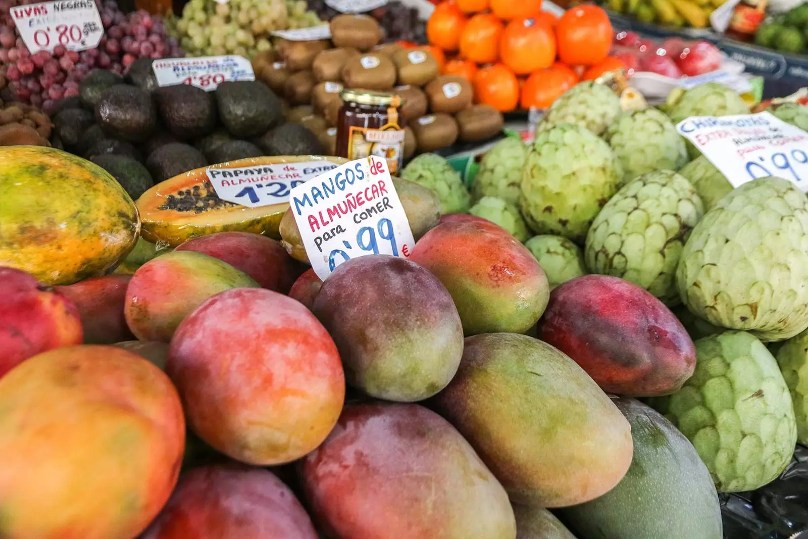 a street fruit stall