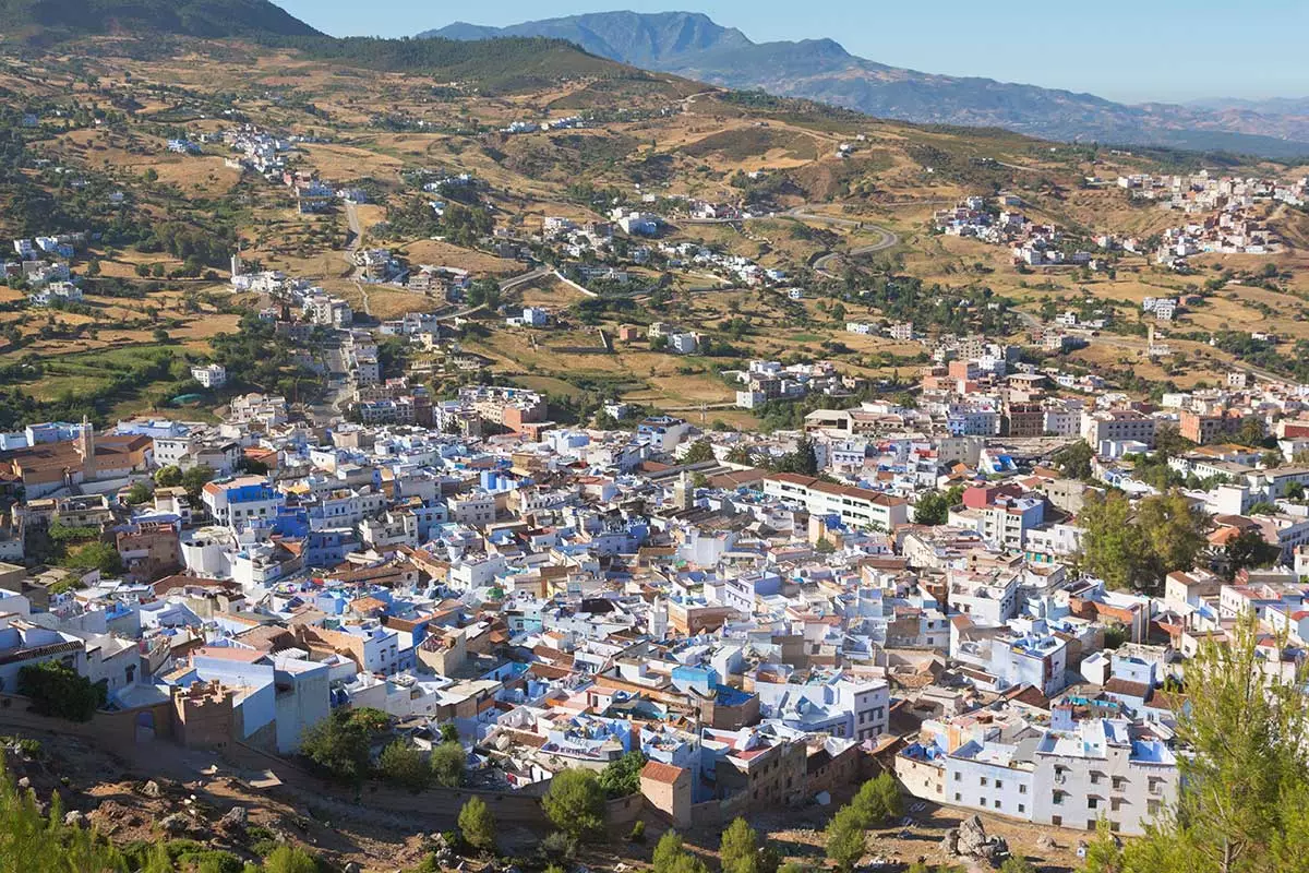 Pohľad na Chefchaouen