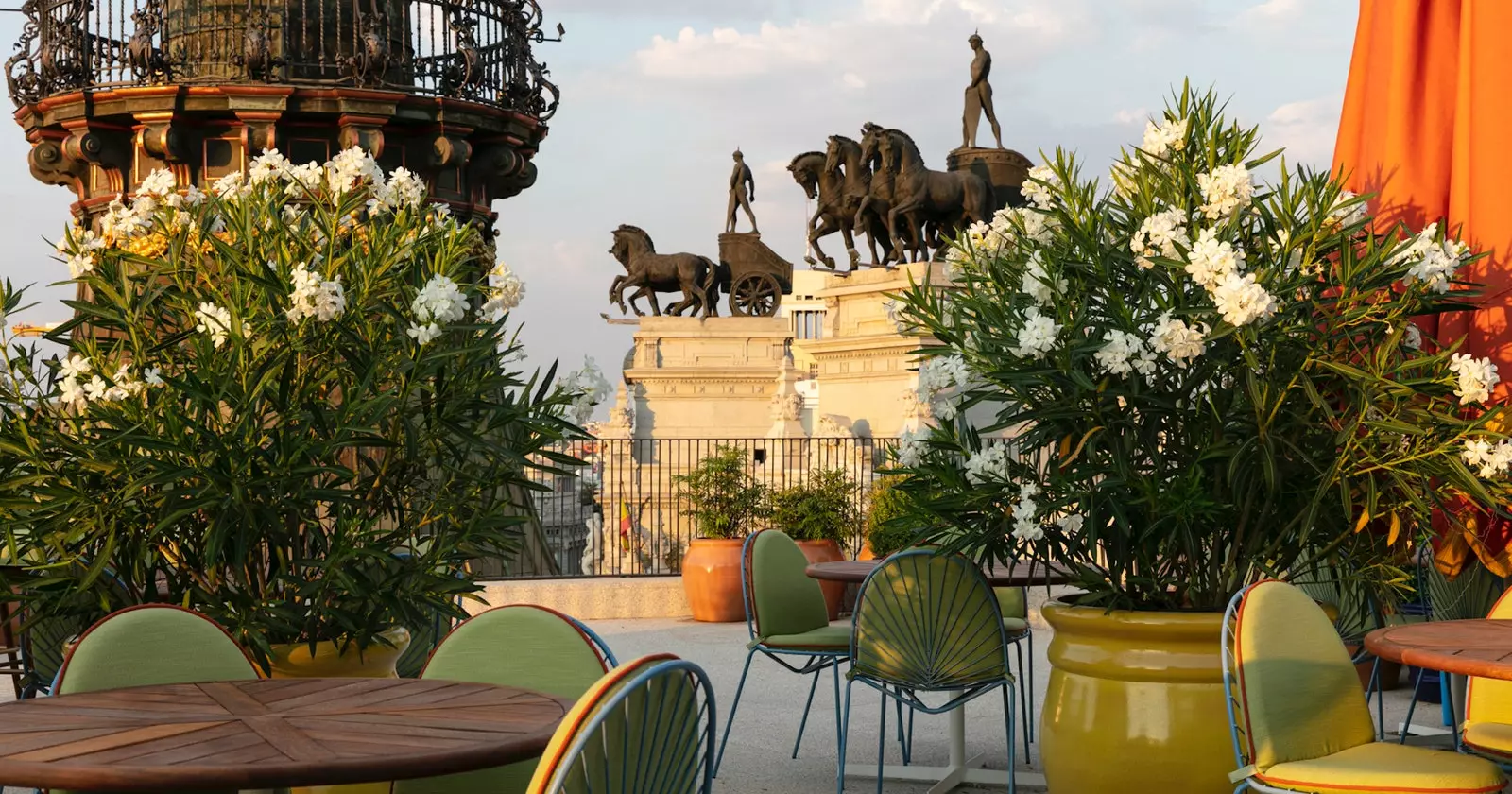 Terrassen på kocken Dani Garcías restaurang på höjden av nya Four Seasons Madrid