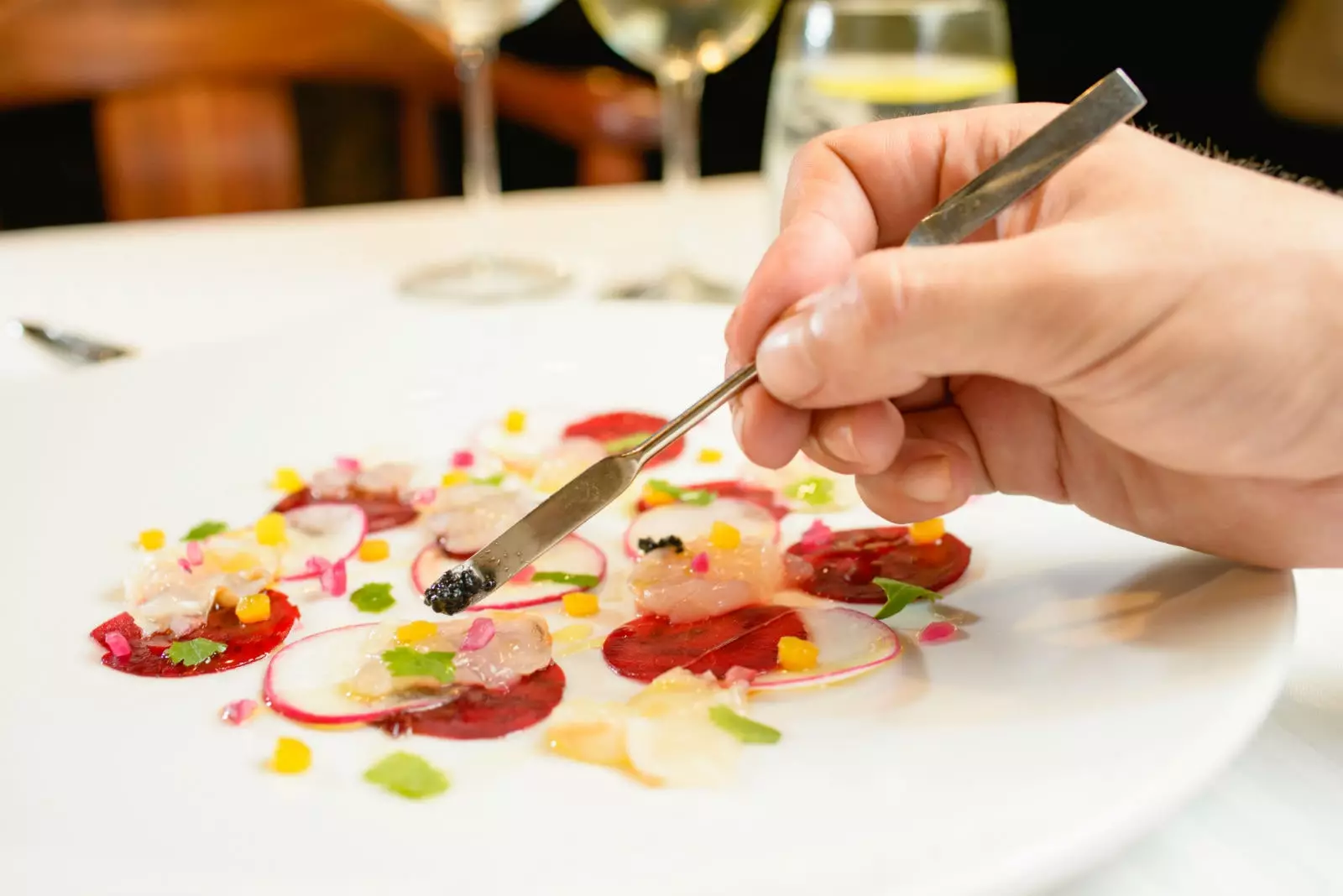 L'un des plats du chef Lorne Emerson à Calala.