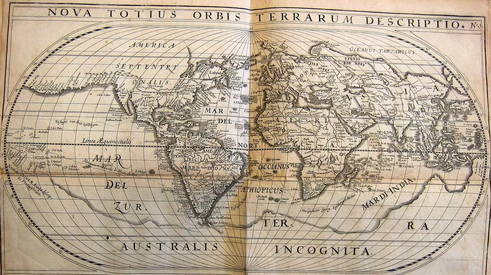 World map of the Strait of Magellan