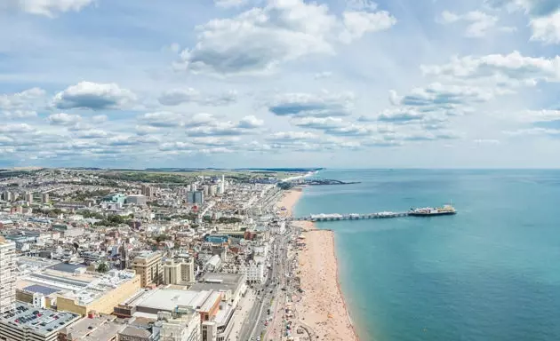 Brighton'ın kuş bakışı görünümü