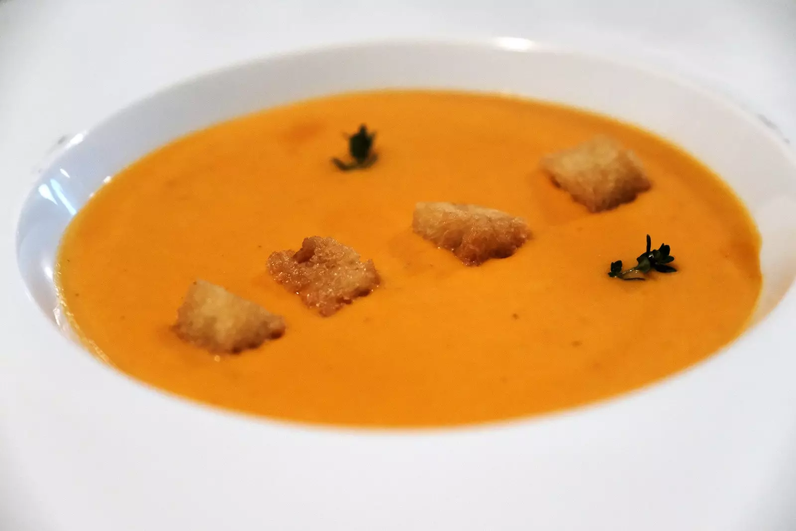 Crème de tomate du restaurant Jacarand