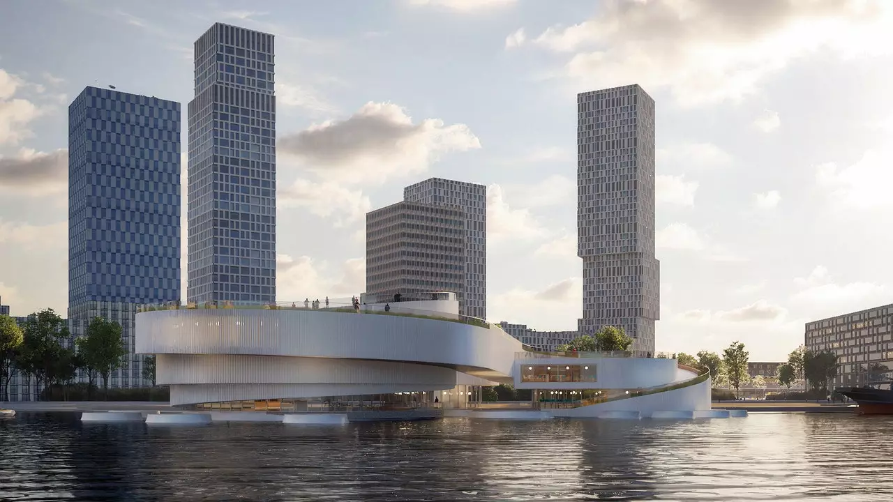 Mat enger Spiralform wäert dëst de Maritime Center vu Rotterdam sinn