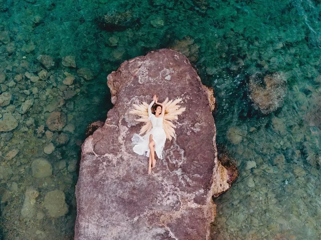 Anita Moreno með Ivanna Mestres útlit á Ibiza.