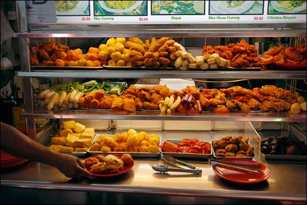 Stand de nourriture à Little India