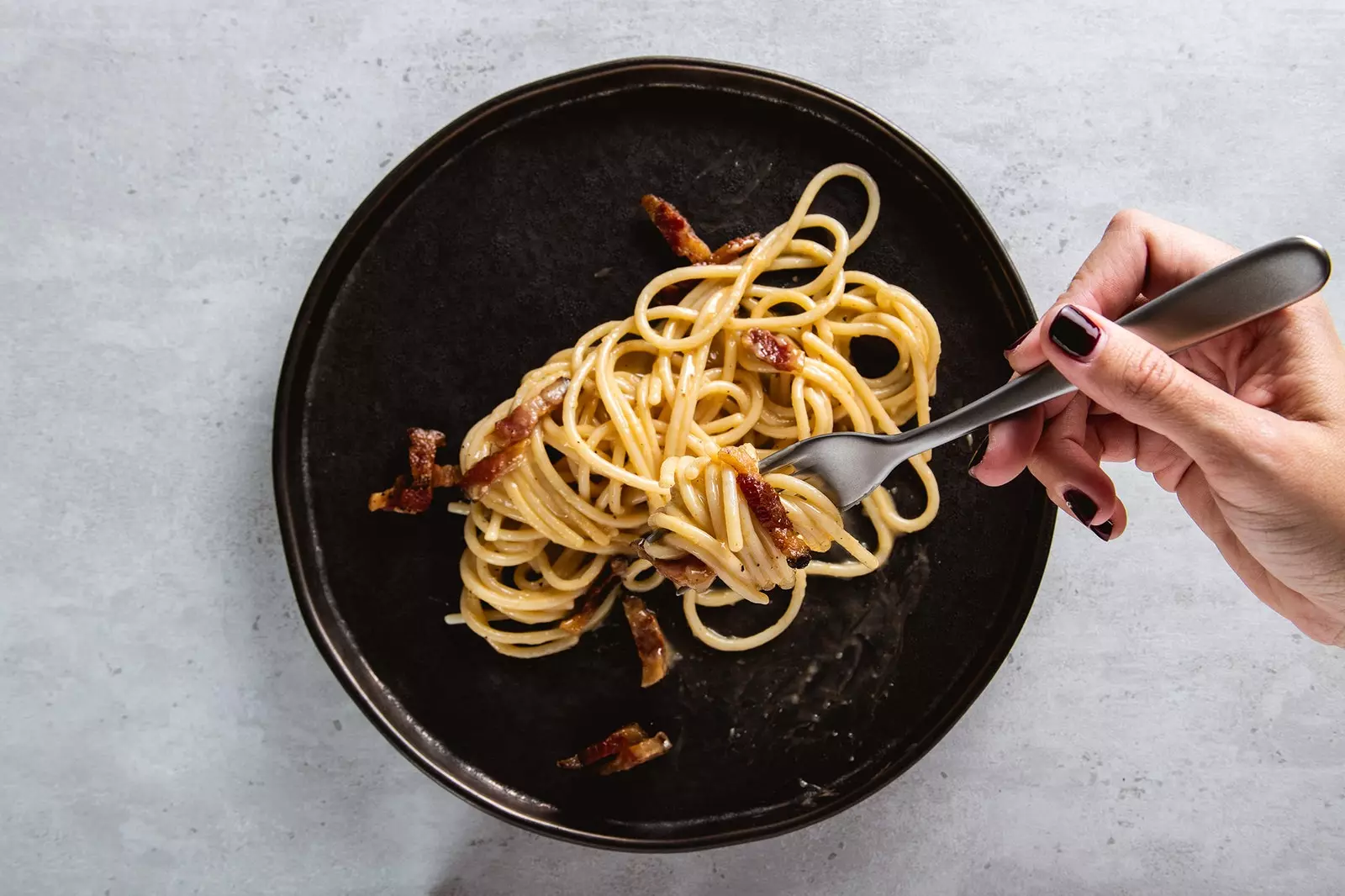 Spaghetti alla carbonara klassisk