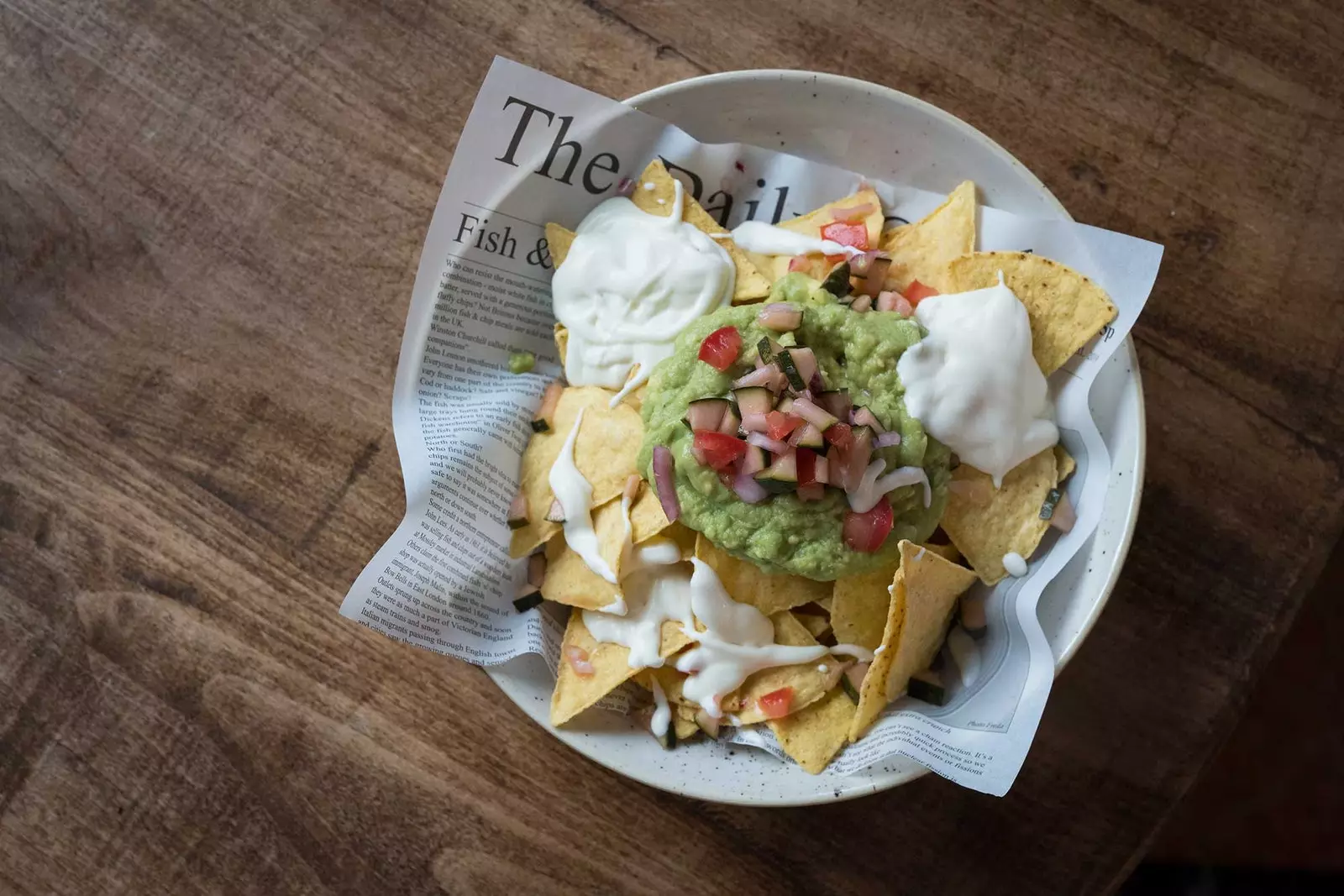 Nachos kutoka kwa Jenereta ya Bango la Pizza Madrid