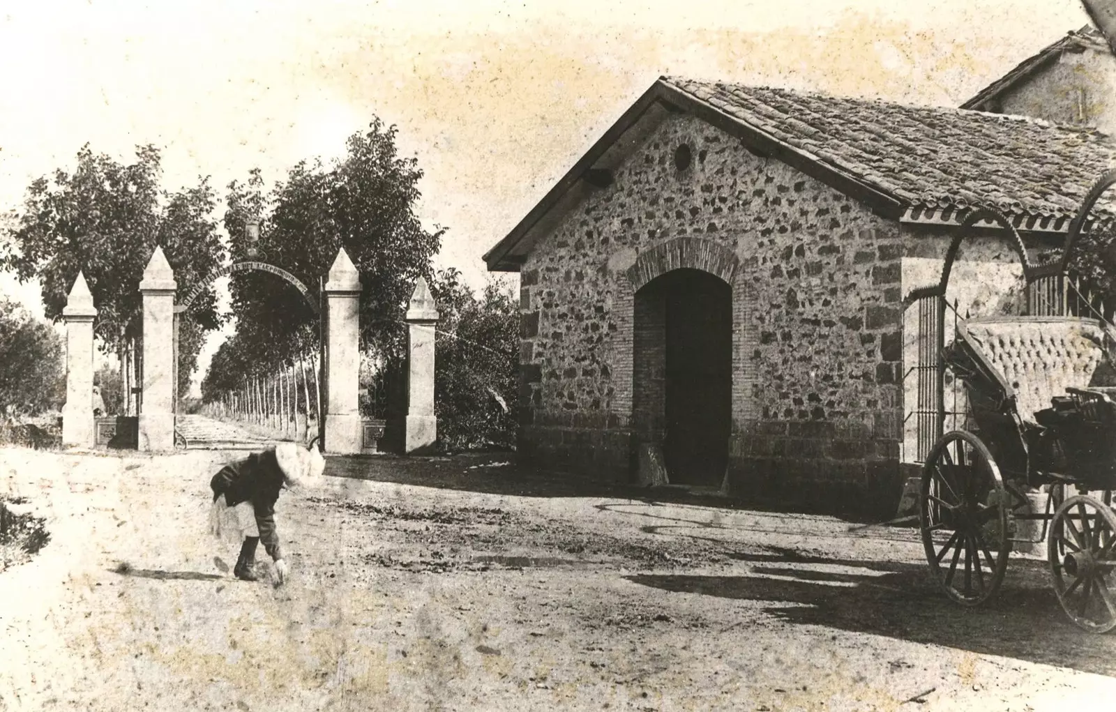 Marqués de Murrieta şərab zavodunun tarixi fotoşəkili