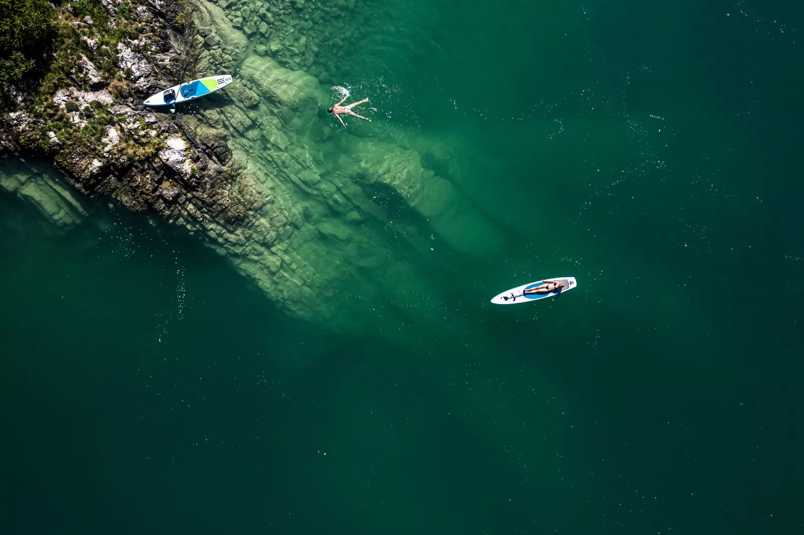 Zwee Kajaken um Walchensee.