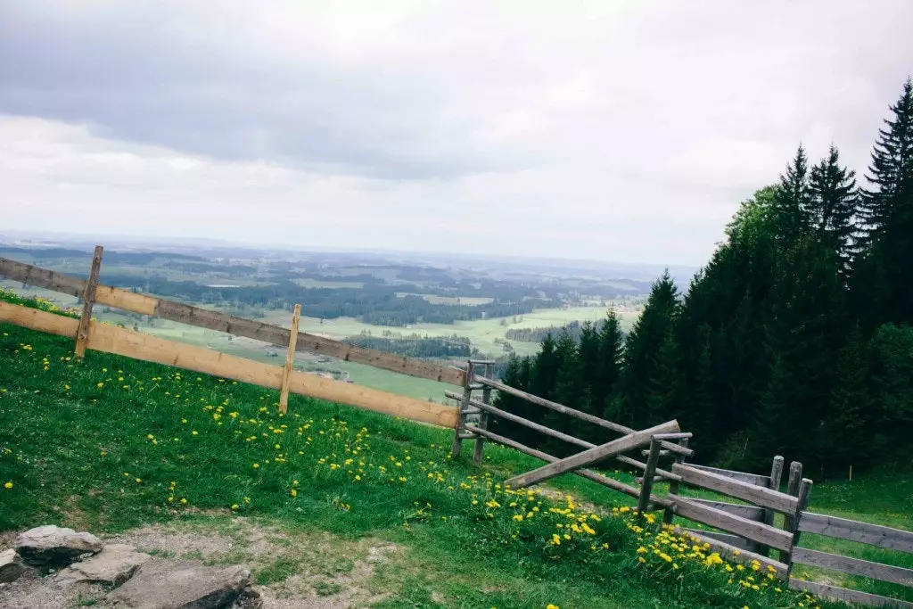 Ausblick von der Hündeleskopfhütte.