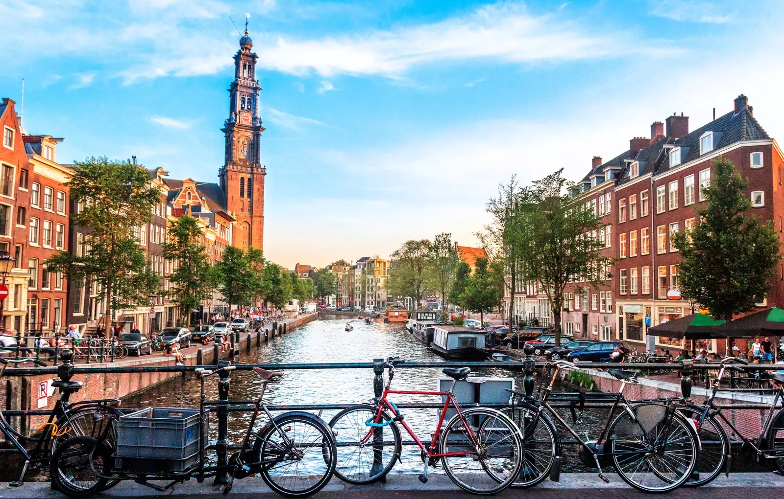 Brücke in Amsterdam in den Niederlanden.