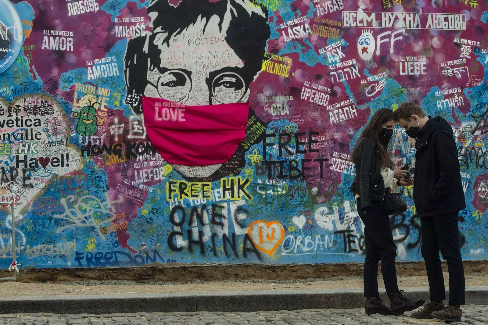 Lennon Wall Prága 2020.