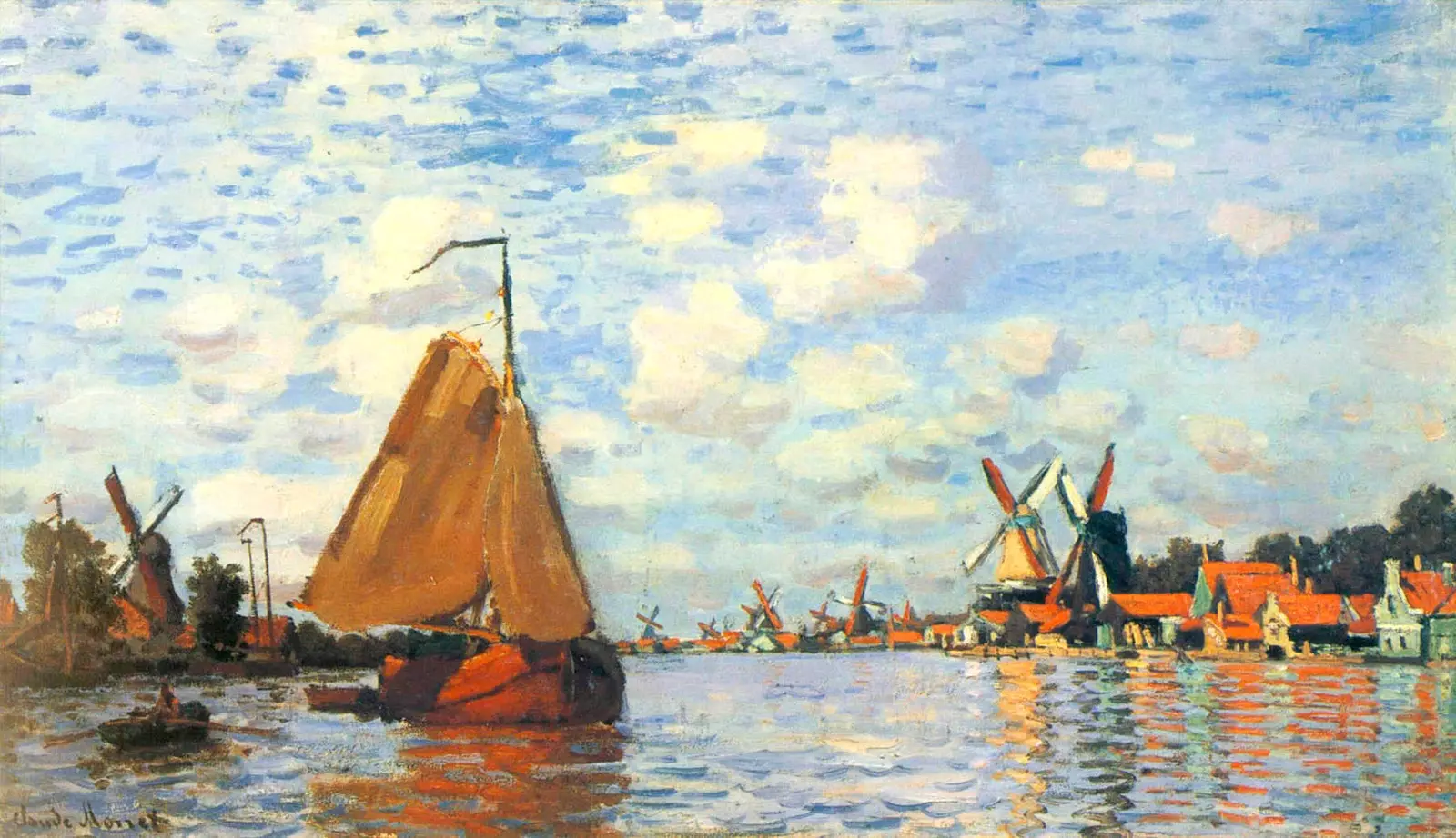 Monet e pikturoi Zaandamin njëzet herë