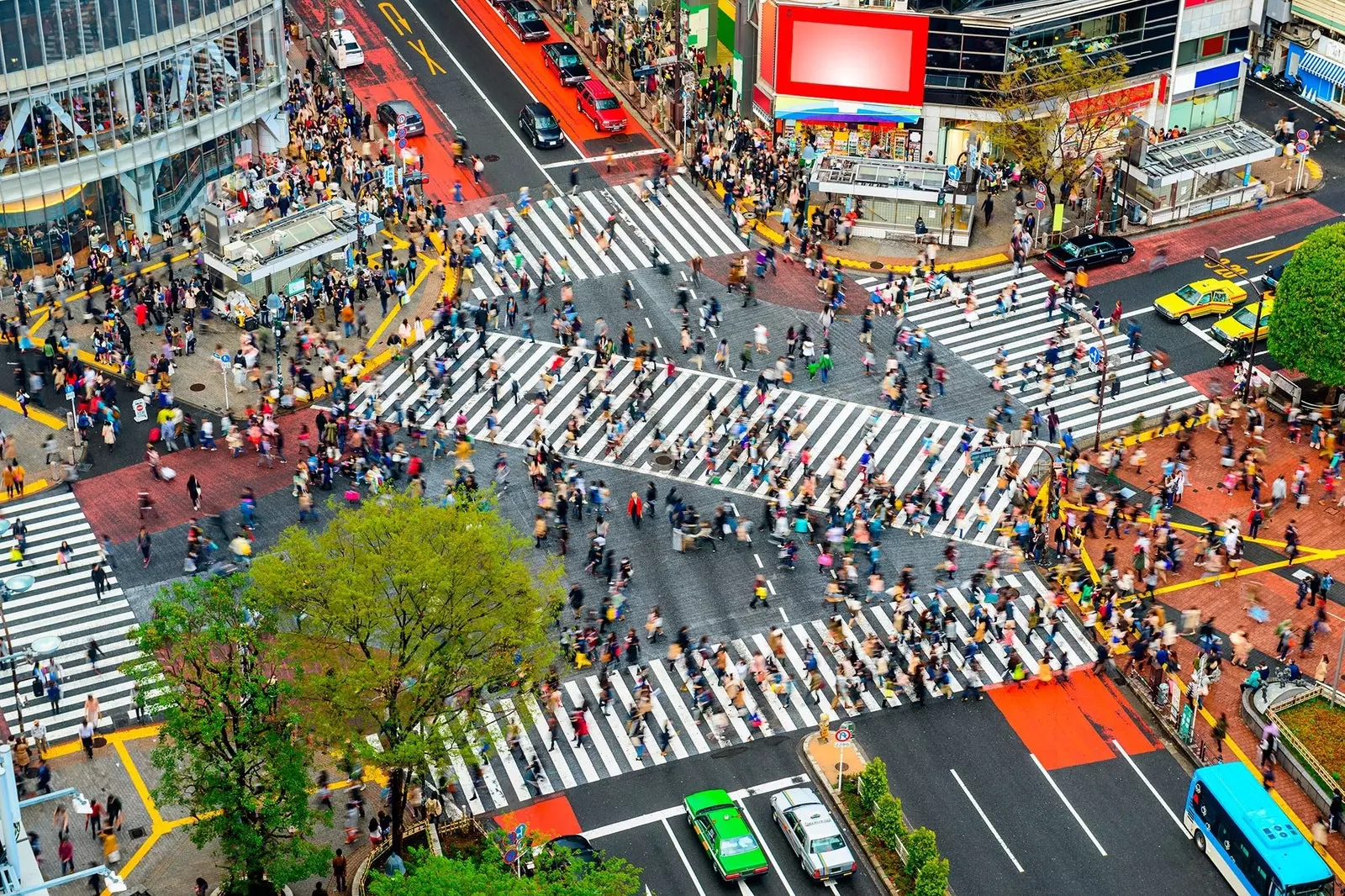 Shibuya övergångsställe i Tokyo