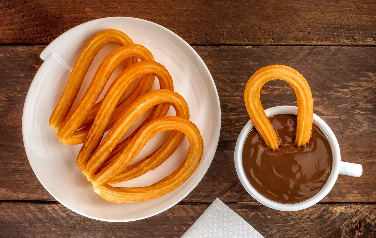 Churros le seacláid