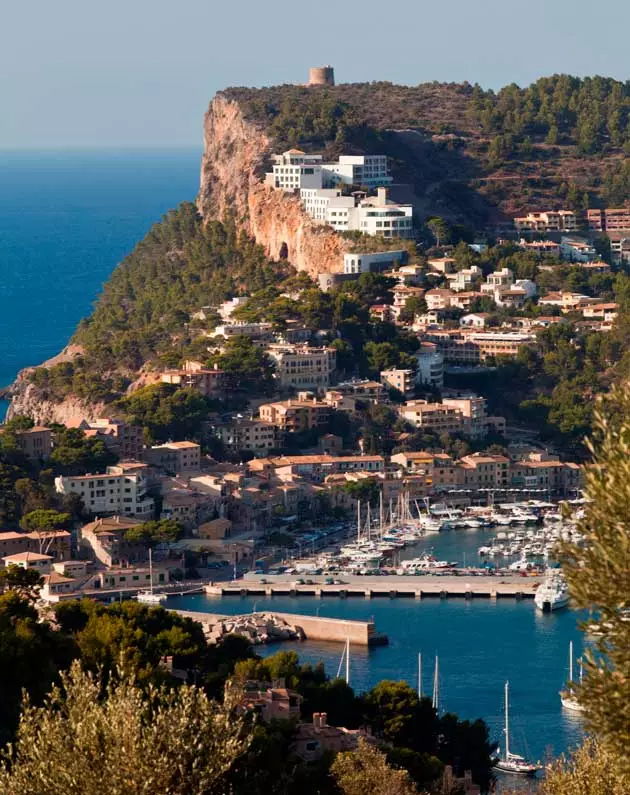 The hotel is located in Port Soller