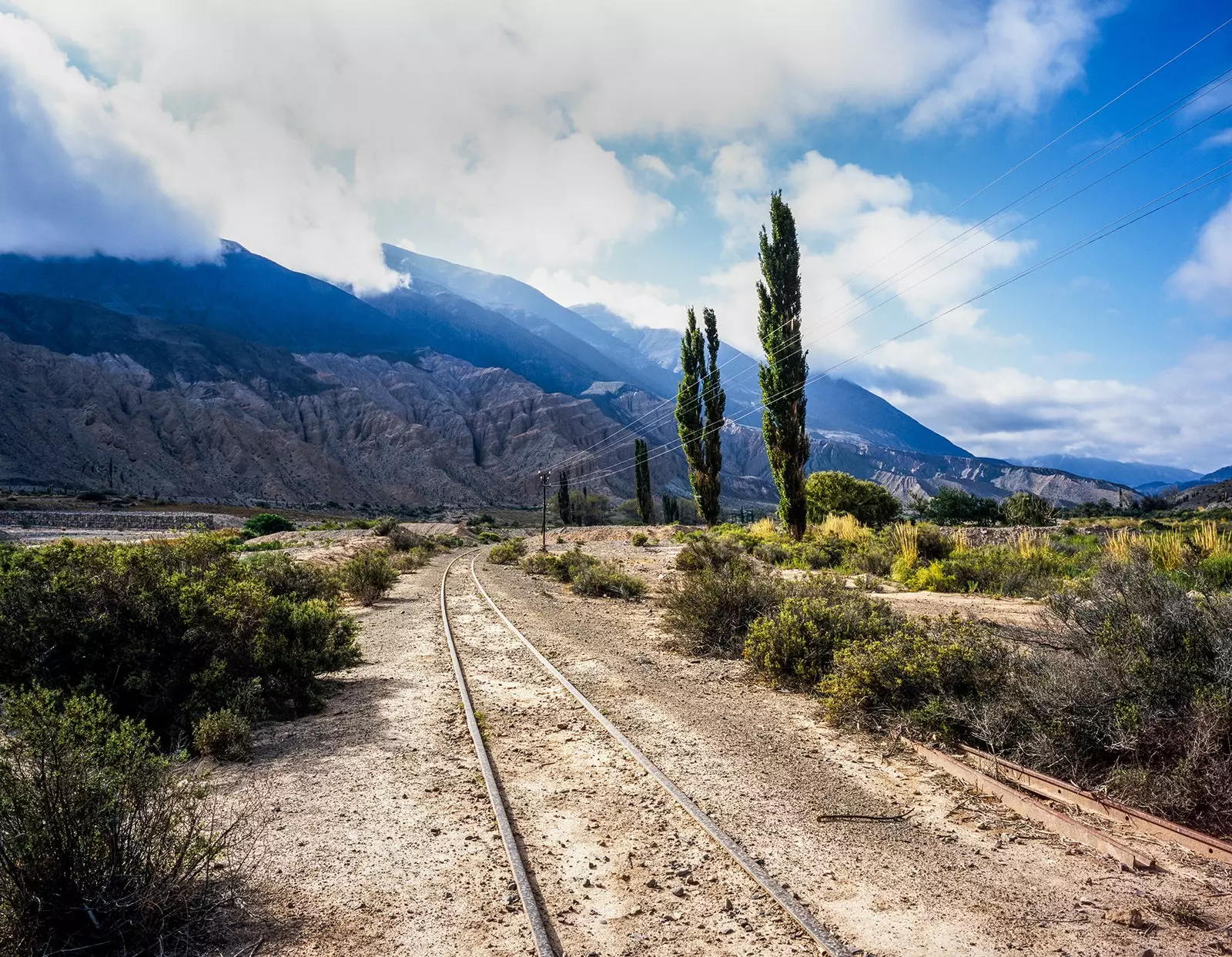 Paisatge durant el trajecte del tren als núvols