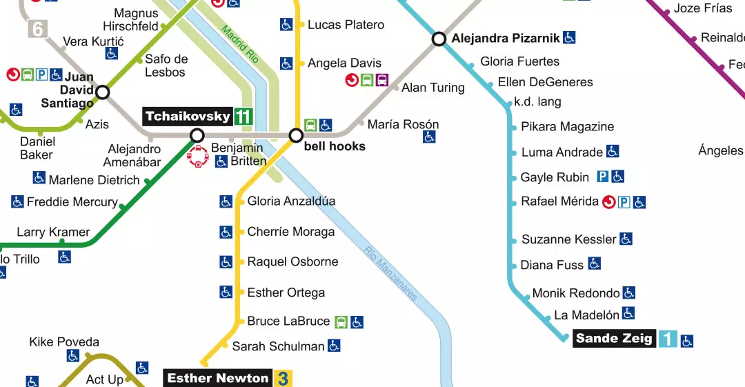 Mappa della metropolitana LGBTIQ