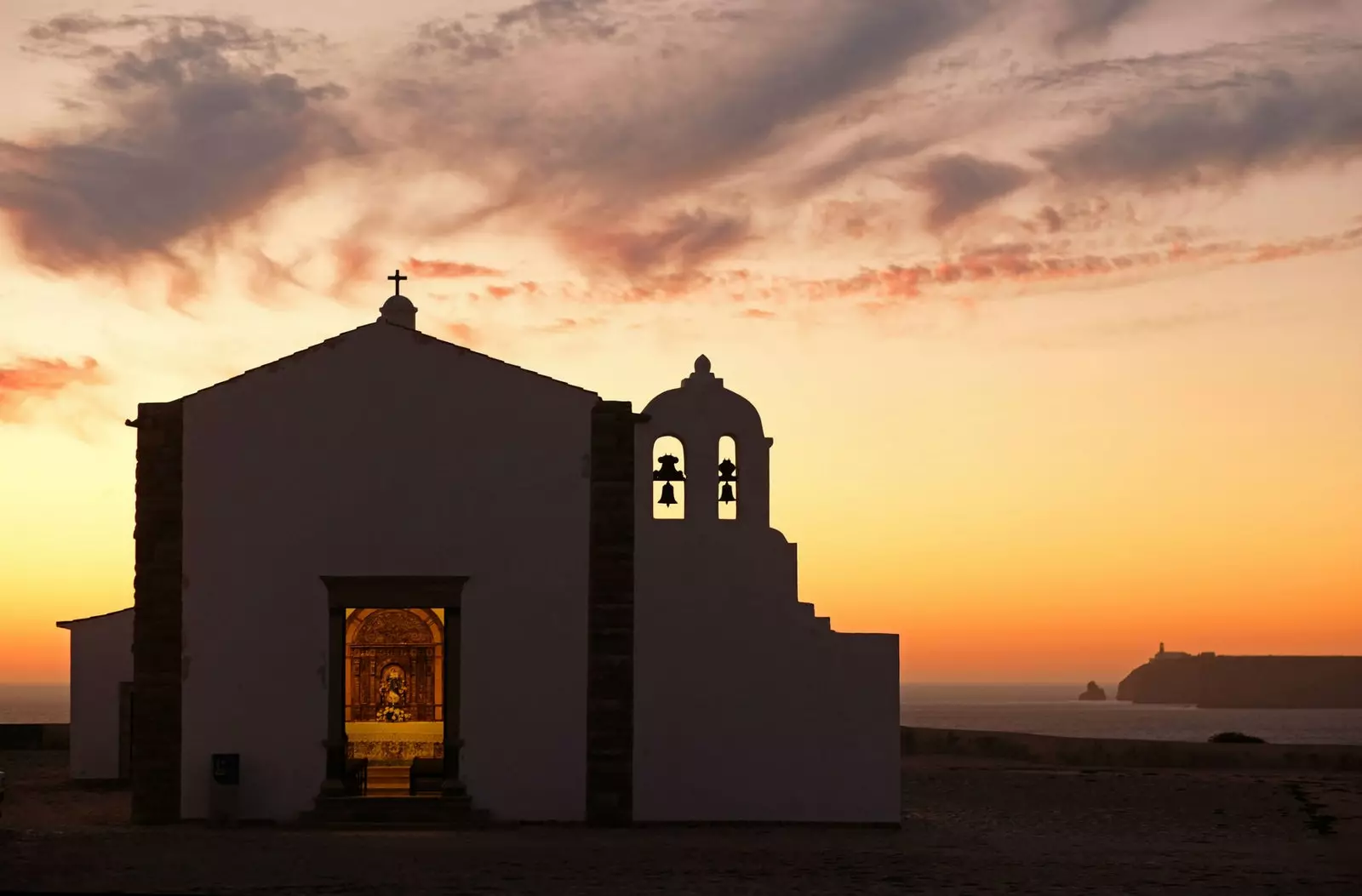 Nossa Senhora da Graça templom a Sagres-erődben.